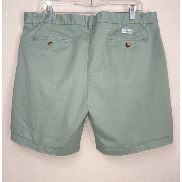 Vineyard Vines Breaker Shorts Mens 38 Green Pockets Logo Whale Preppy Travel - Picture 3 of 10